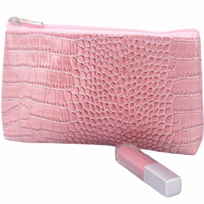 Croc PU Leather Cosmetic Bag Personalized